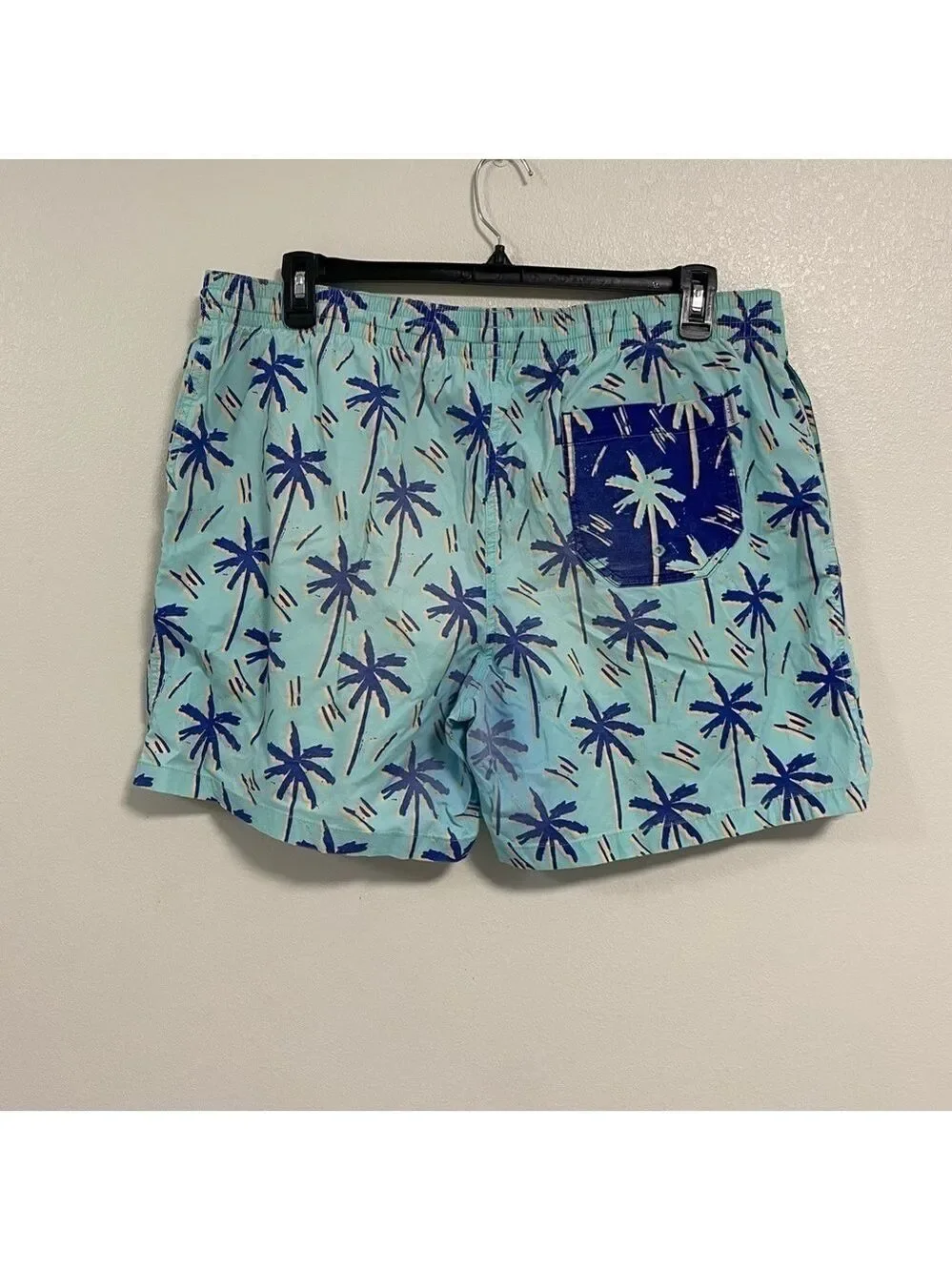 Chubbies Swim shorts Men’s Size XXL Aqua Palm tree print swim trunks